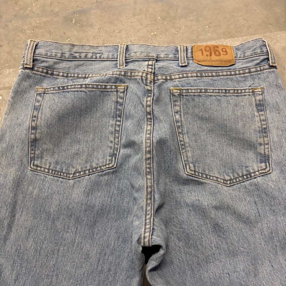 Vintage Y2K/2000s Light Wash Gap Streetwear Skater Denim Jeans! 36x32 - Picture 7 of 8